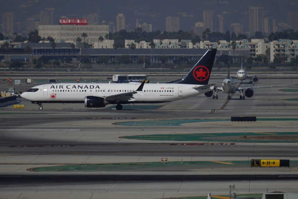 AIR CANADA AIRCRAFT (2) at Los Angeles International Airport November 2024