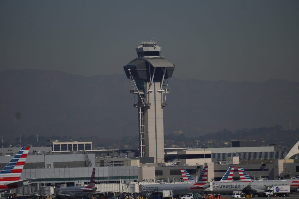 AIR TRAFFIC CONTROL TOWER at Los Angeles International Airport November 2024