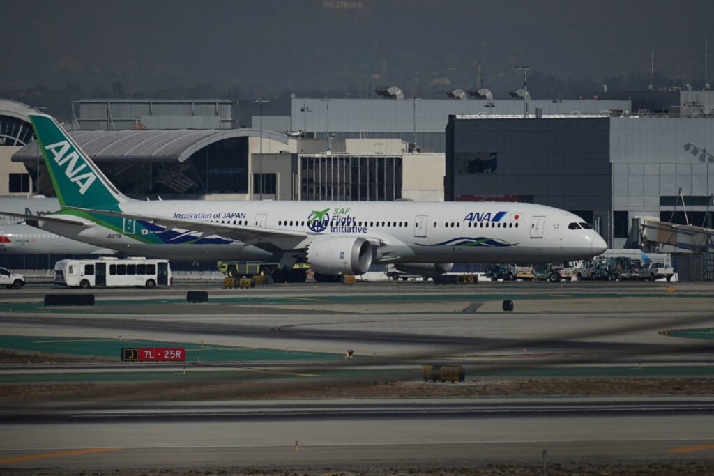 ANA Airlines at Los Angeles International Airport November 2024