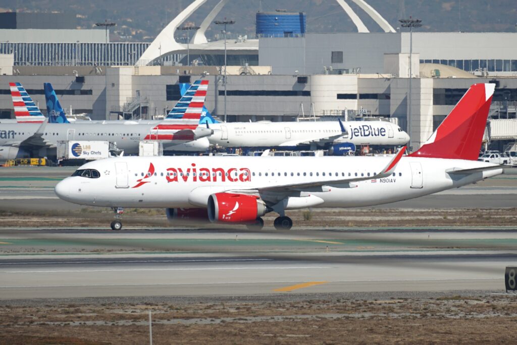 Avianca Airlines at Los Angeles International Airport November 2024