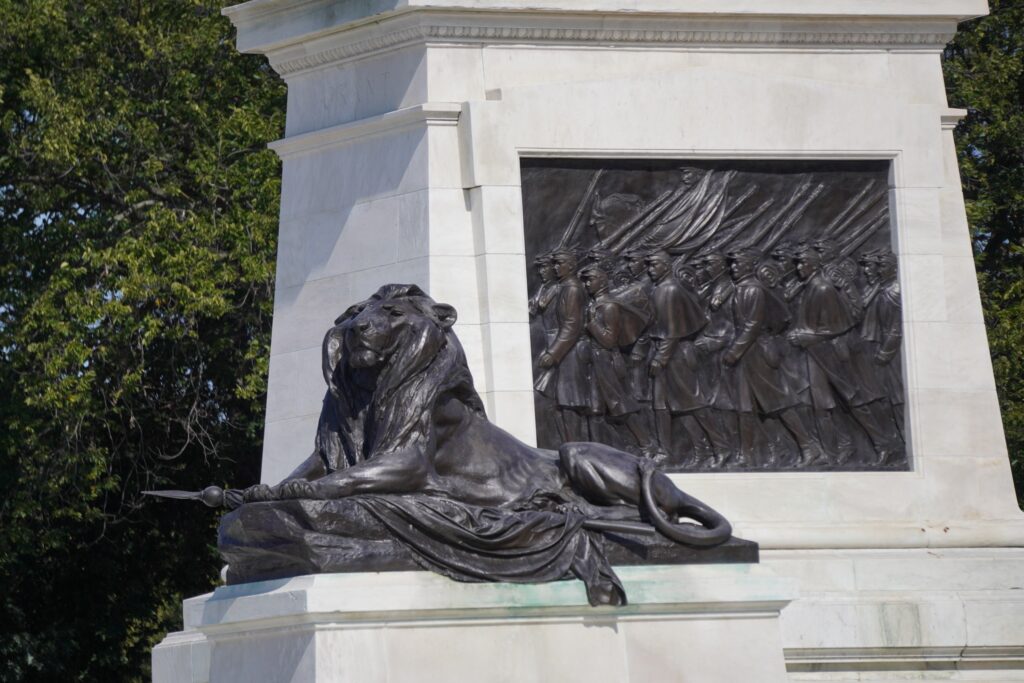 CAPITOL BUILDING STATUE (2) SEEN IN WASHINGTON DC OCTOBER 2024