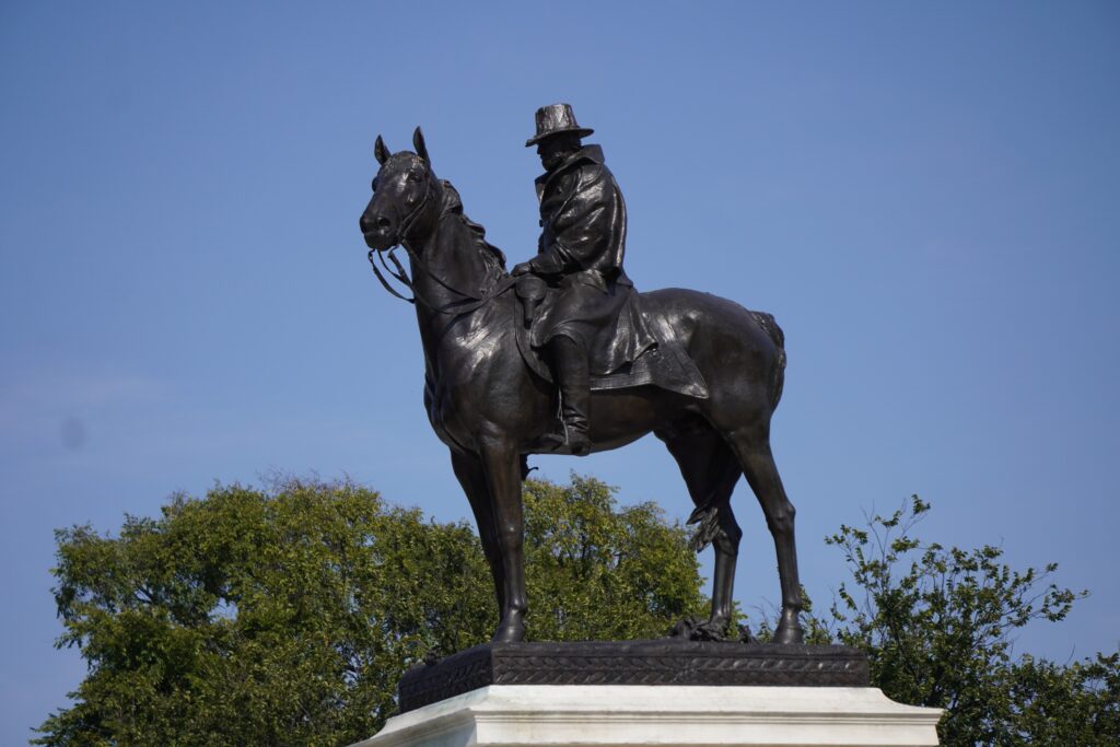 CAPITOL BUILDING STATUE (4) SEEN IN WASHINGTON DC OCTOBER 2024