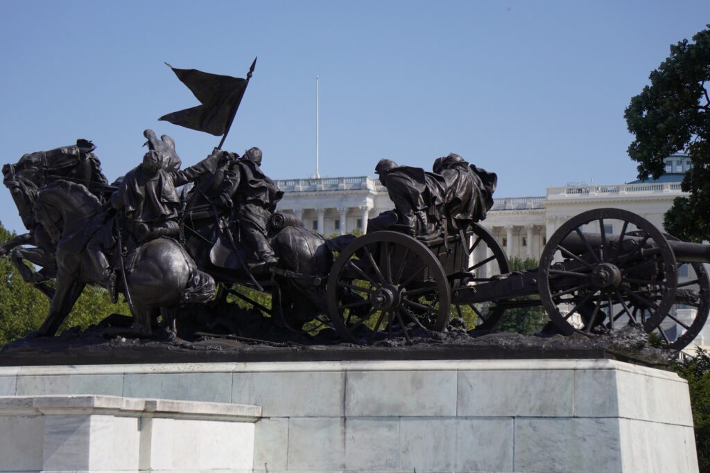 CAPITOL BUILDING STATUE (5) SEEN IN WASHINGTON DC OCTOBER 2024
