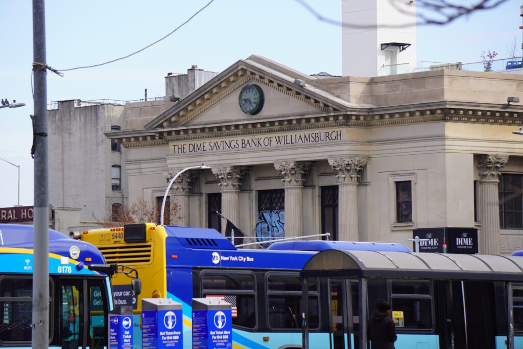 DSC00485 The Dime Savings Bank of Williamsburgh seen in New York City in November 2021