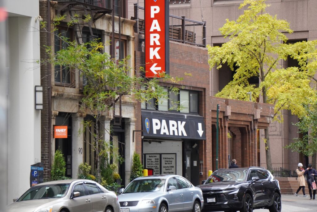 DSC00535 Pay and Park seen in New York City in November 2021