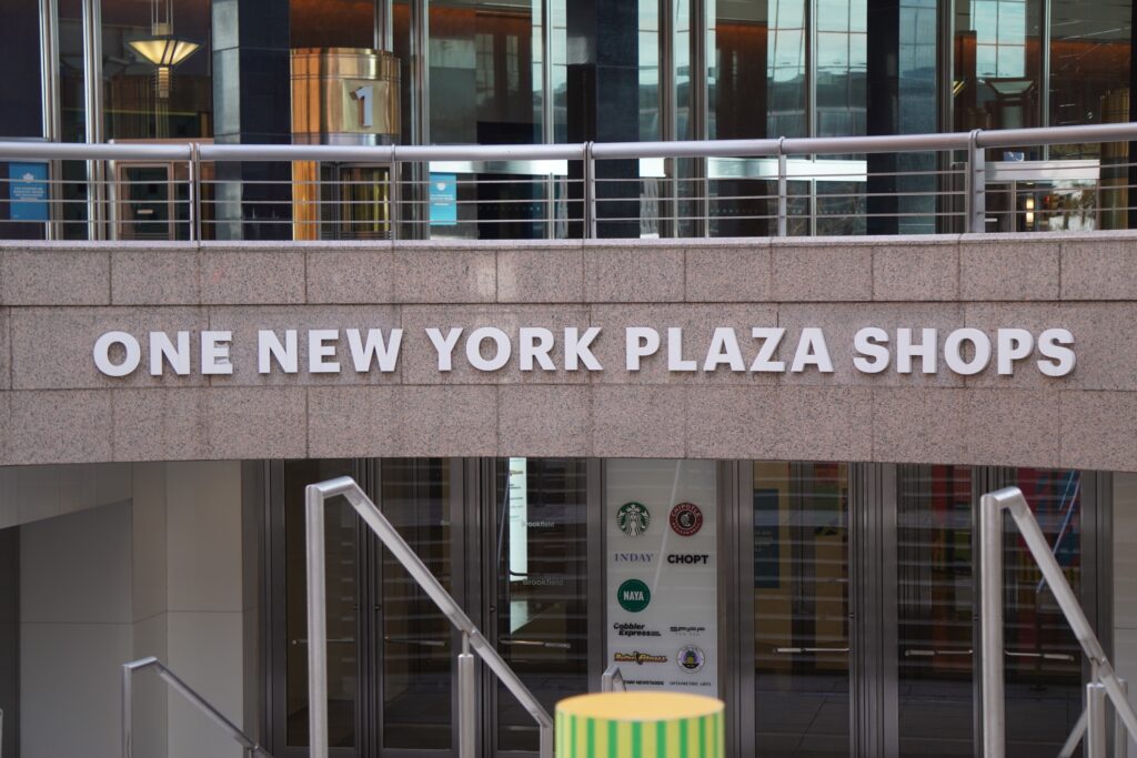 DSC00564 One New York Plaza Shops seen in New York City in November 2021