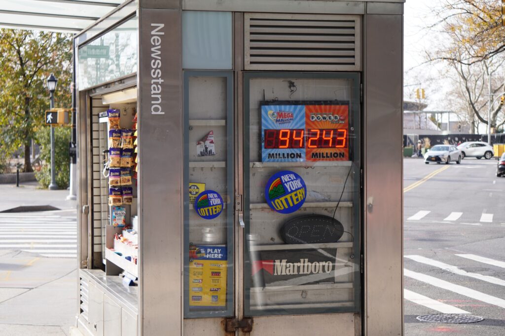 DSC00571 A Newsstand seen in New York City in November 2021