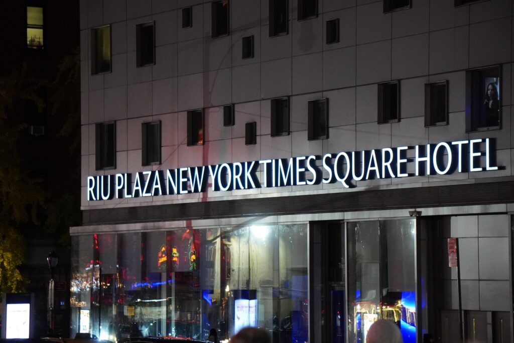 DSC01233 RIU Plaza New York Times Square Hotel seen in New York City in November 2021