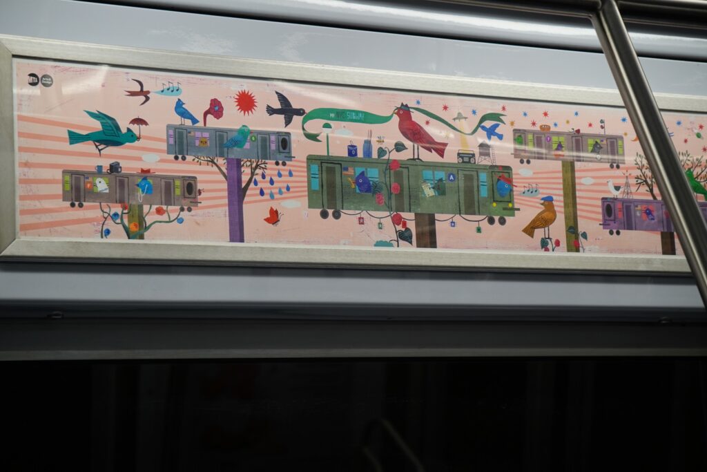 DSC01605 Inside subway train seen in New York City in November 2021