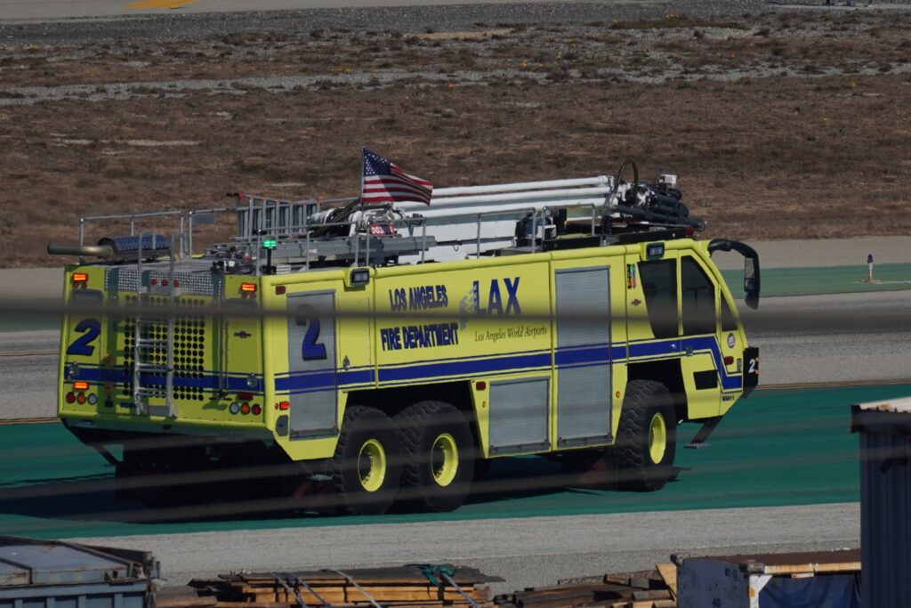 Los Angeles Fire Department Fire Truck at Los Angeles International Airport November 2024