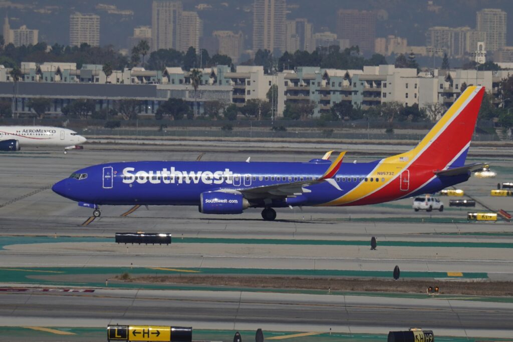 Southwest Airlines Aircraft at Los Angeles International Airport November 2024