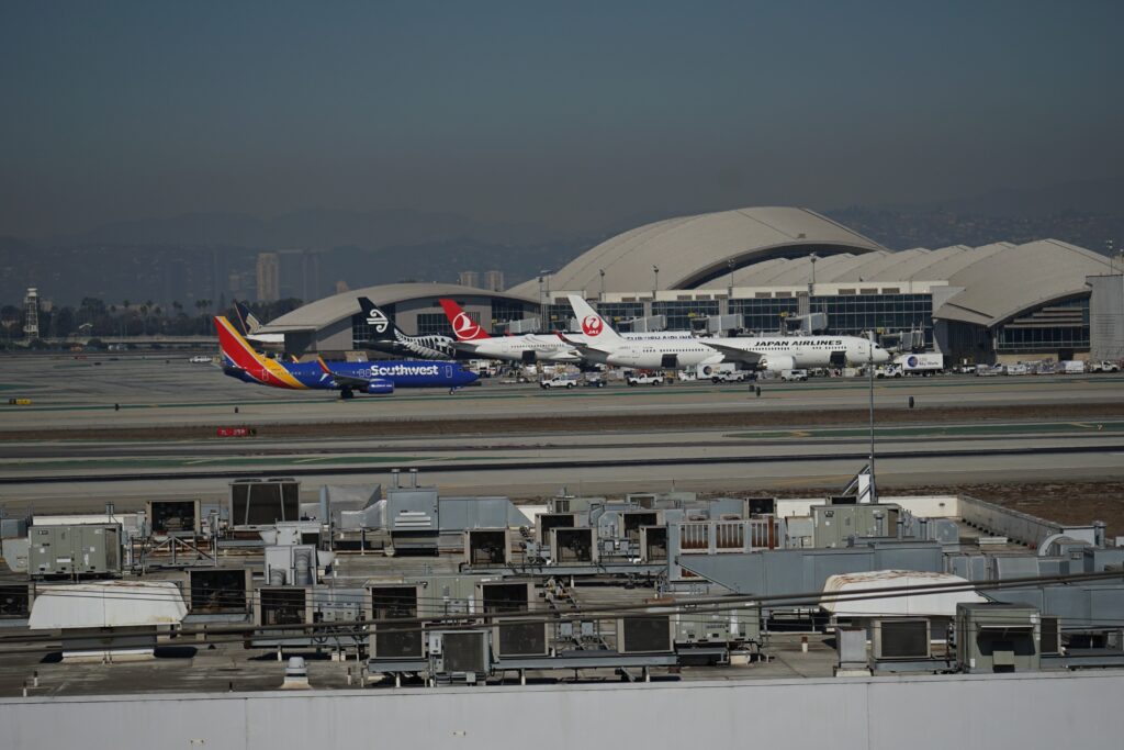 Soutwest and Japan Airlines at Los Angeles International Airport November 2024
