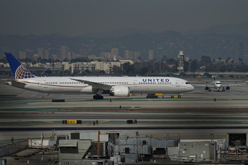 United Airlines at Los Angeles International Airport November 2024