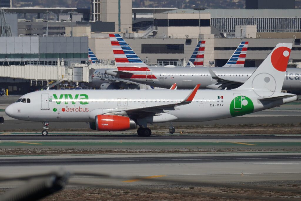 VIVA AIRLINES AIRCRAFT at Los Angeles International Airport November 2024